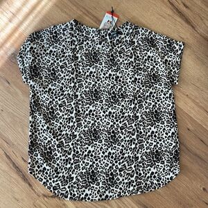 Buffalo David Bitton leopard print blouse, NWT, size M